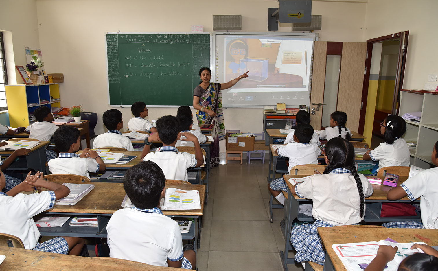 Kids experimenting - Alpha CBSE School CIT Nagar
