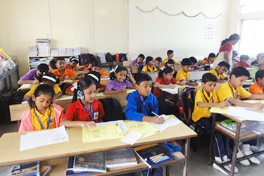 Alpha Matriculation Primary School chennai - students singing